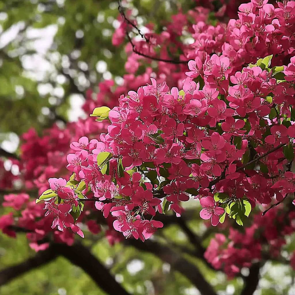 Яблоня декоративная "Недзвецкого" Malus "Niedzwetzkyana" (ком+сетка d=600) h 1,2-1,5